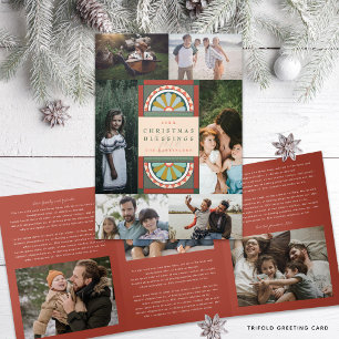 Tarjeta Festiva Tríptica Boletín de Navidad de Archivo del Arco Central
