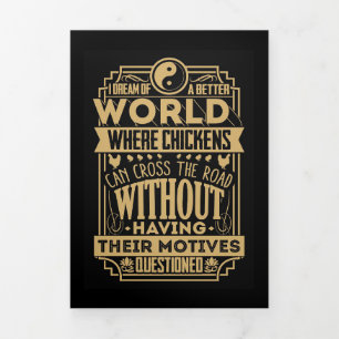 Tarjeta Festiva Tríptica Buda Sueño De Un Mundo Mejor