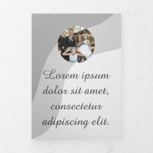 Tarjeta Festiva Tríptica Buzz de marketing Triple carta Fold Holiday Card