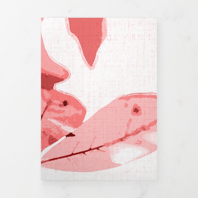 Tarjeta Festiva Tríptica Colores otoñales, hojas 3 (Foto de portada)