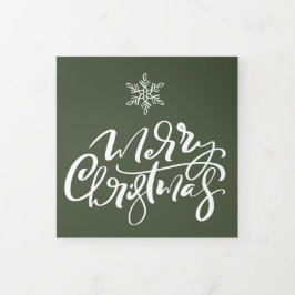 Tarjeta Festiva Tríptica Diseñar su propia vacaciones de Navidades multifot