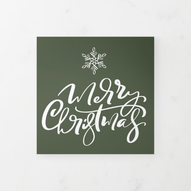 Tarjeta Festiva Tríptica Diseñar su propia vacaciones de Navidades multifot (Foto de portada)