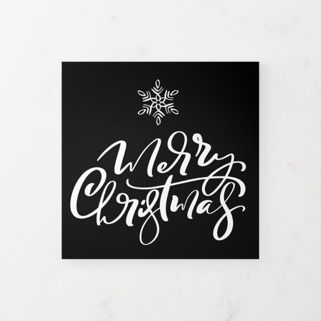 Tarjeta Festiva Tríptica Diseñar su propia vacaciones de Navidades multifot (Foto de portada)