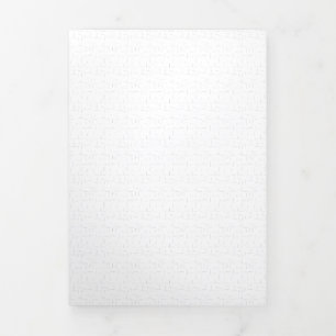 Tarjeta Festiva Tríptica diseño vertical Treinta y tres