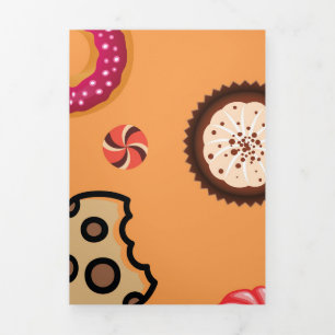 Tarjeta Festiva Tríptica Dulces 6