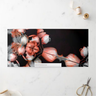 Tarjeta Festiva Tríptica "El corazón blanco negro por el sol" y el viaje