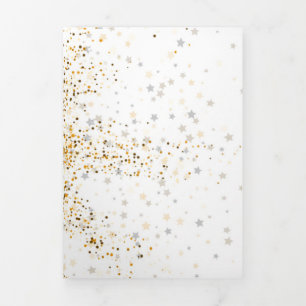 Tarjeta Festiva Tríptica Estrella brillante 2