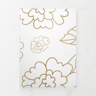 Tarjeta Festiva Tríptica Flor Mandala 2