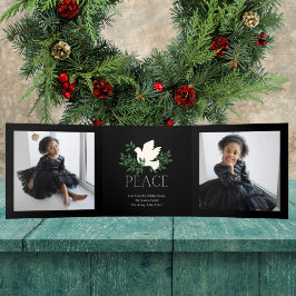 Tarjeta Festiva Tríptica Fotografía múltiple de Peace Dove