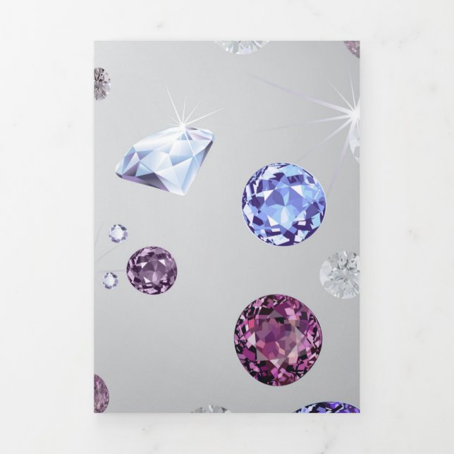 Tarjeta Festiva Tríptica Galaxia Diamond 3 (Foto de portada)
