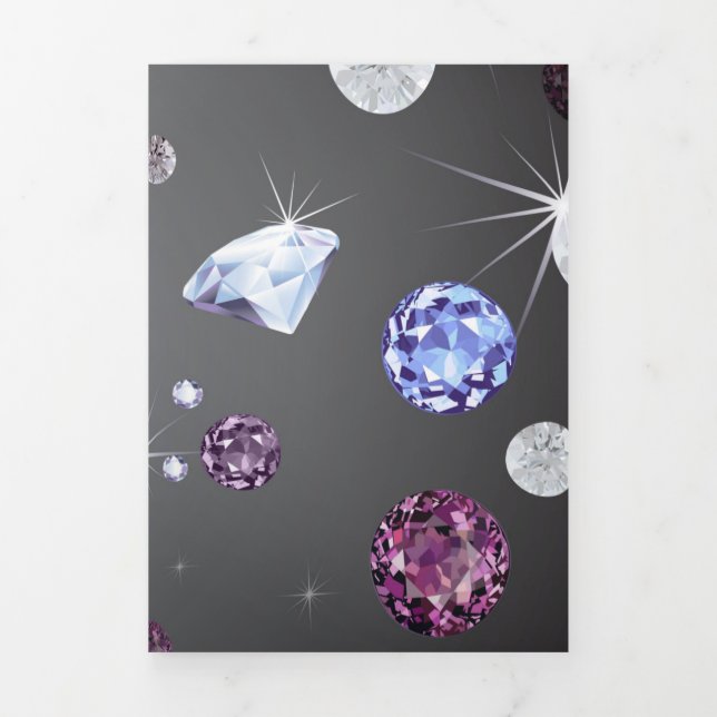 Tarjeta Festiva Tríptica Galaxia Diamond 5 (Foto de portada)
