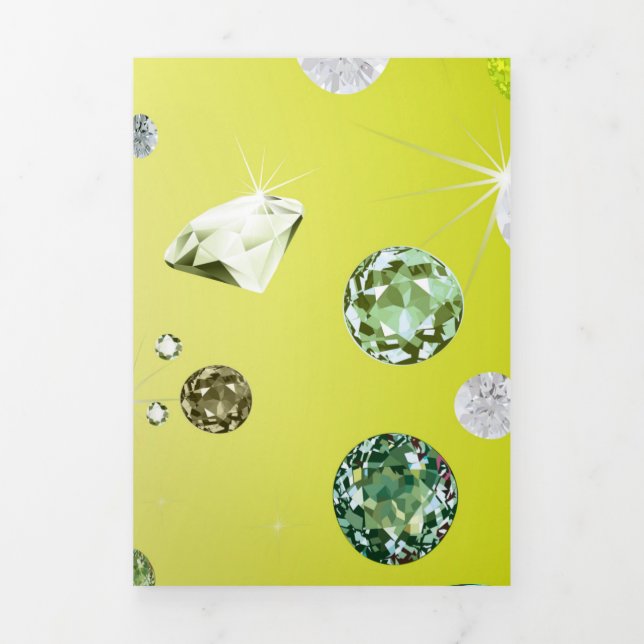 Tarjeta Festiva Tríptica Galaxia Diamond 8 (Foto de portada)