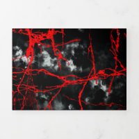 Gótico nocturno de horror - Negro y Blanco,Rojo