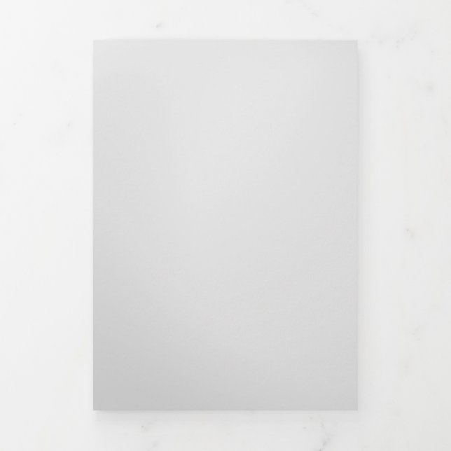 Tarjeta Festiva Tríptica Gris claro #E6E6E6 (Foto de portada)