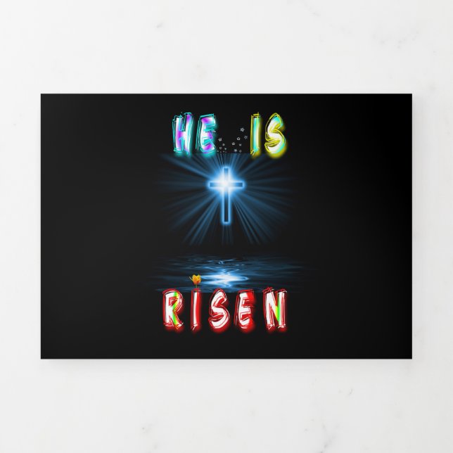 Tarjeta Festiva Tríptica He Is Risen (Foto de portada)