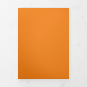 Tarjeta Festiva Tríptica Hex #F17F17, Salmón oscuro