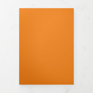 Tarjeta Festiva Tríptica Hex #F17F17, Salmón Oscuro