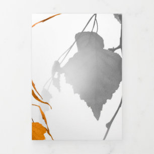 Tarjeta Festiva Tríptica Hojas de otoño 2