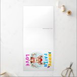 Tarjeta Festiva Tríptica Hope Faith Love<br><div class="desc">Hope Faith Love. Tarjeta navideña triple de 5" x 7". La temporada de los Navidades está aquí de nuevo y la gente está ocupada con sus preparativos para una cena de Navidades porque los Navidades son un momento para reuniones familiares, lazos familiares y renovar amistades. Así que prepárense para los...</div>