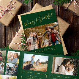 Tarjeta Festiva Tríptica Juntos multiaño de fotos en revisión