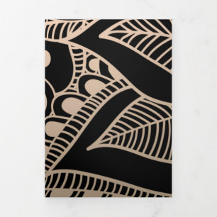 Tarjeta Festiva Tríptica Mandala de lujo 42