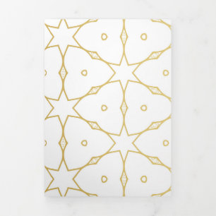 Tarjeta Festiva Tríptica Mandala de lujo 52