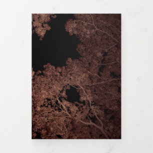 Tarjeta Festiva Tríptica Mapa de árboles 5