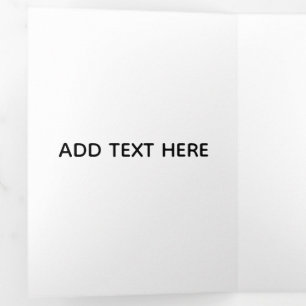 Tarjeta Festiva Tríptica Minimalista Blanco Elegante para Cualquier Ocasión