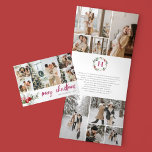 Tarjeta Festiva Tríptica Navidades de Berry 16 Collage de fotos<br><div class="desc">Envíe un cálido saludo de vacaciones con nuestra magnífica tarjeta personalizada de Navidades triple plegado, perfecta para mostrar sus momentos especiales. Con 16 fotos (5 en la cubierta, 8 en el interior y 3 en el reverso), esta tarjeta le permite compartir un año de recuerdos en un diseño elegante y...</div>