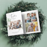 Tarjeta Festiva Tríptica Navidades de la Galería Multifotografía Juntos<br><div class="desc">Una tarjeta triple de galería de fotos múltiple que se puede personalizar con 7 o más fotos y un mensaje detallado.</div>
