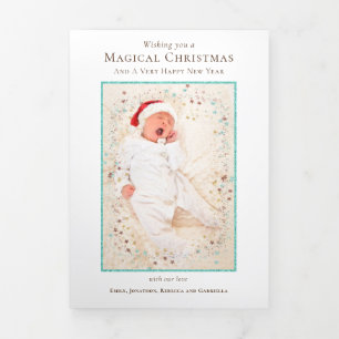 Tarjeta Festiva Tríptica Navidades Newsletter Year En Reseña 11 Fotos