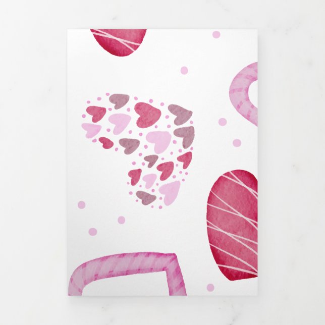 Tarjeta Festiva Tríptica Patrón cardíaco 36 (Foto de portada)