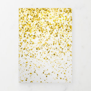 Tarjeta Festiva Tríptica Patrón de degradado de brillo 1