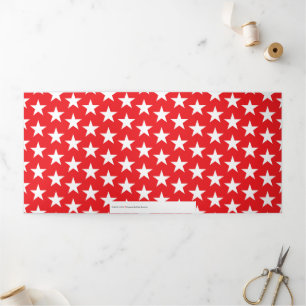 Tarjeta Festiva Tríptica Patrón de estrellas 12