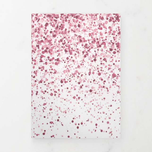 Tarjeta Festiva Tríptica Patrón de gradiente de brillo 2 (Foto de portada)