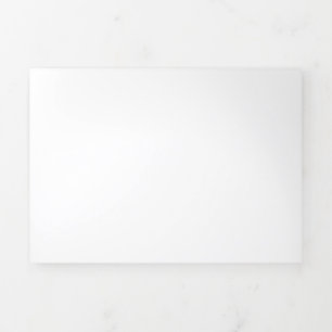Tarjeta Festiva Tríptica personalizado de color negro de color negro y pers