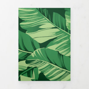 Tarjeta Festiva Tríptica Saltos de plátano 2