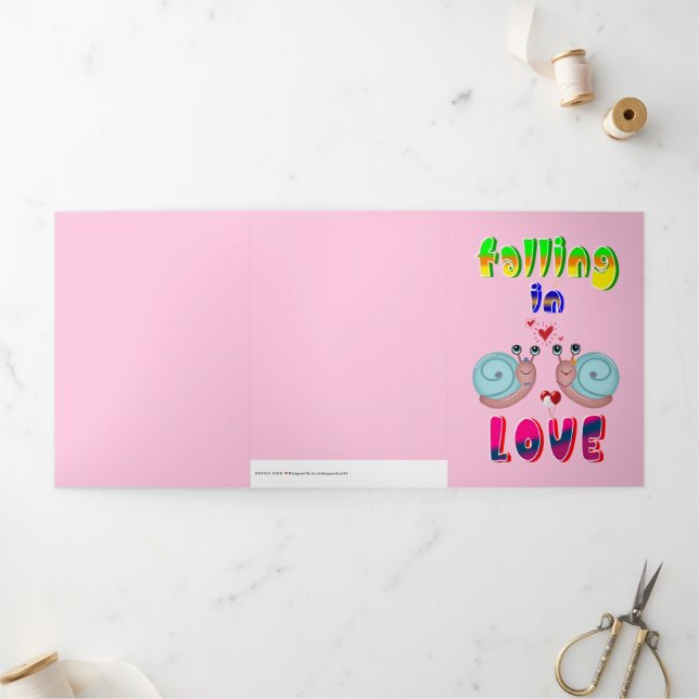 Tarjeta Festiva Tríptica San Valentín (Exterior)