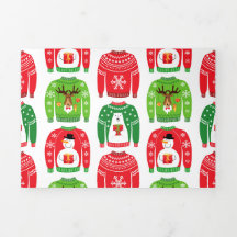 Sudores de Navidad feos sudores oso polar Snowman