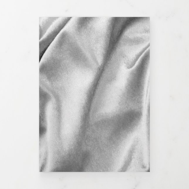 Tarjeta Festiva Tríptica Textura de tela 3 (Foto de portada)