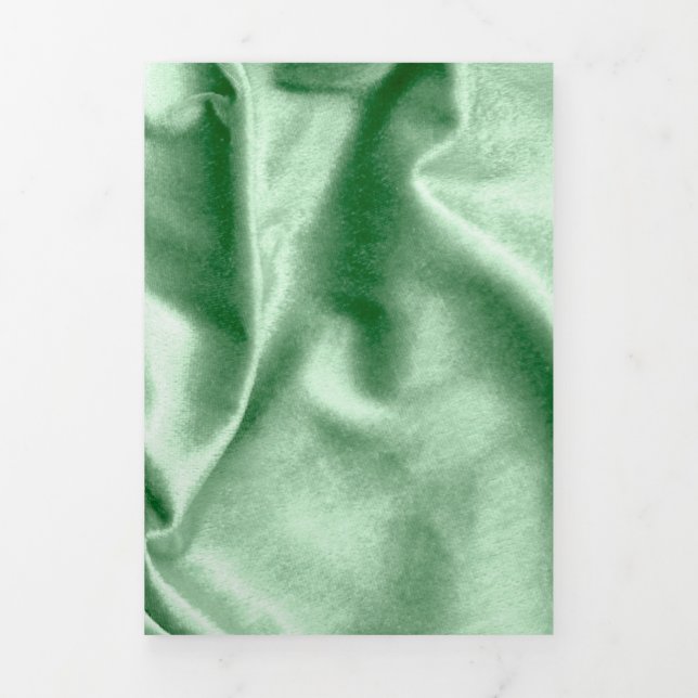 Tarjeta Festiva Tríptica Textura de tela 4 (Foto de portada)