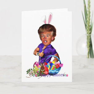 Tarjeta Festiva triunfo del conejito de pascua