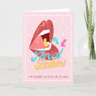 Tarjeta Festiva Trompe bebés, tratando de dárselos