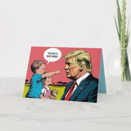 Tarjeta Festiva Trump and Toddlers Greeting Card
