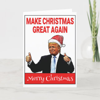 Tarjeta Festiva Trump gracioso hace que los Navidades vuelvan a se