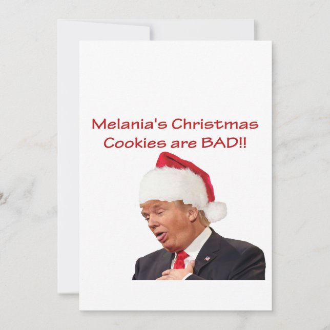 Tarjeta Festiva Trump, ¡las galletas de los Navidades de Melania s (Anverso)