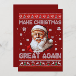 Tarjeta Festiva Trump Papá Noel vuelve a hacer que los Navidades s