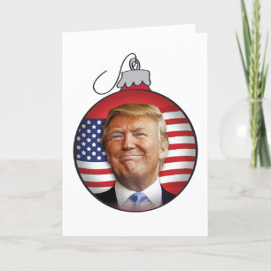 Tarjeta Festiva Trump para Navidades