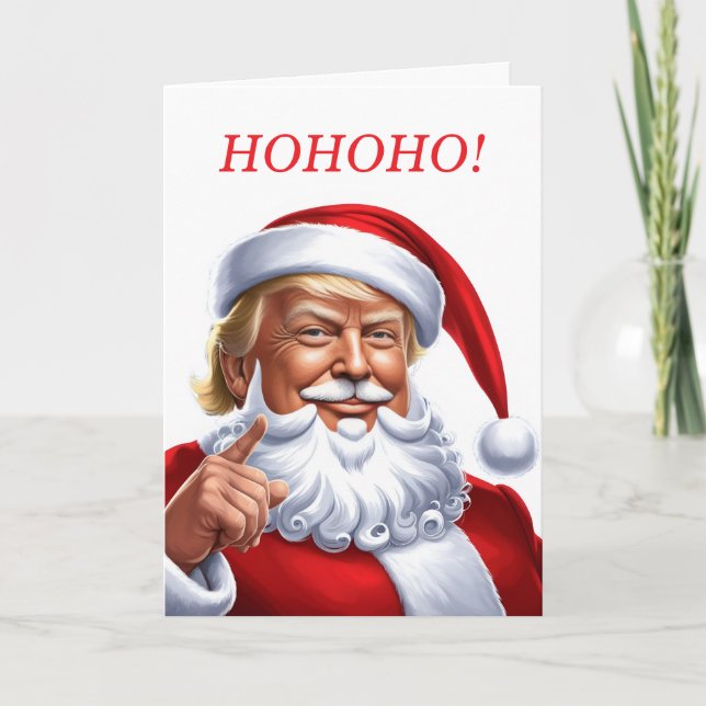 Tarjeta Festiva Trump para Navidades 2024 (Anverso)
