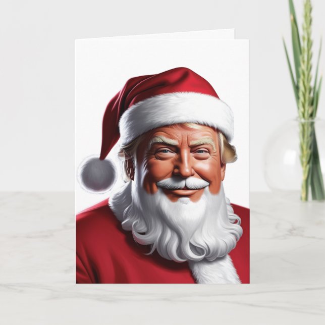 Tarjeta Festiva Trump para Navidades 2024 (Anverso)